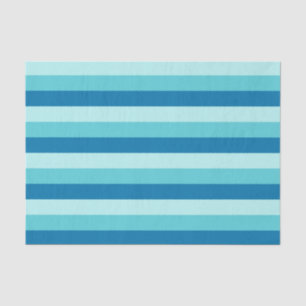 Papier Mousseline Happy Hanukkah   Blue and Teal Striped
