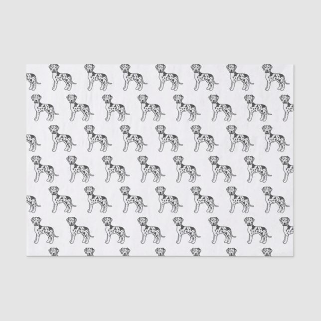 Papier Mousseline Harlequin Great Dane mignon Motif de dessin animé  (Recto)
