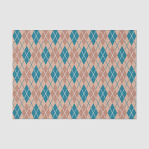 Papier Mousseline Harmonie turquoise : Un treillis d'élégance