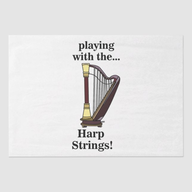 Papier Mousseline Harpe musicale Instrument Harpe (Recto)