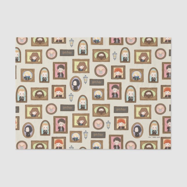 Papier Mousseline HARRY POTTER™ Chibi Image Frame Motif (Recto)