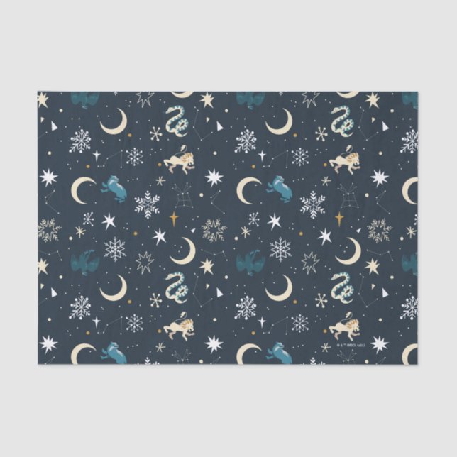 Papier Mousseline Harry Potter | Motif de constellation d'hiver (Recto)