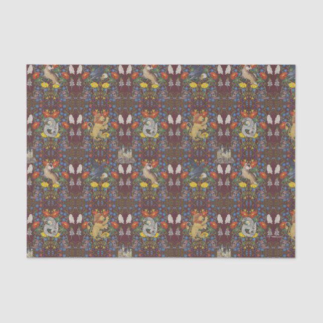 Papier Mousseline HARRY POTTER™ | Motif d'icône d'aquarelle en Bourg (Recto)