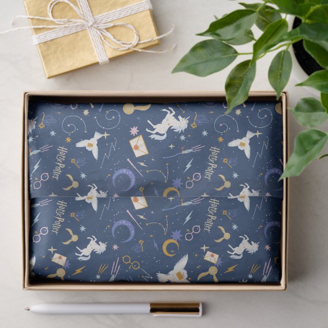Papier Mousseline HARRY POTTER™ Motif Iconique du Solstice d'Été (Cadeau)