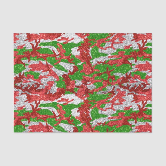 Papier Mousseline Haus De Camo Motif Silver Xmas (Recto)