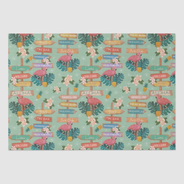 Papier Mousseline Hawaii caché (Recto)