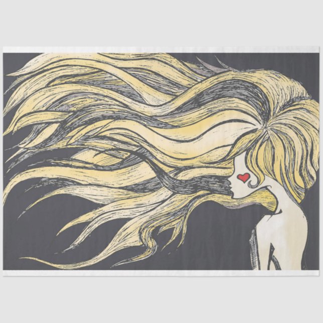 Papier Mousseline Heart de Lonely (Recto)