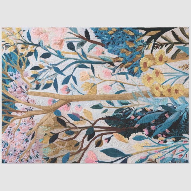 Papier Mousseline Heaven Floral Mousseline Paper (Recto)