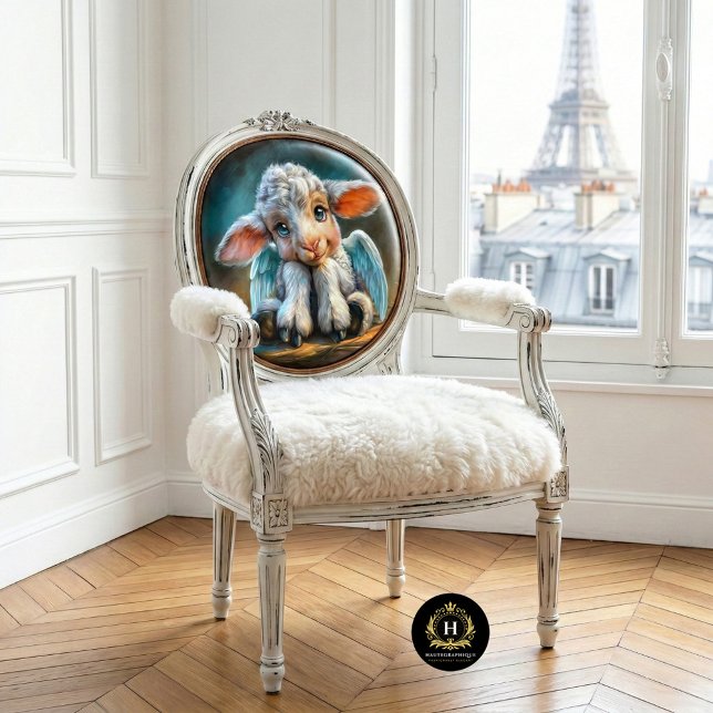 Papier Mousseline Heavenly Winged Baby Lamb Angel Decoupage (Créateur téléchargé)