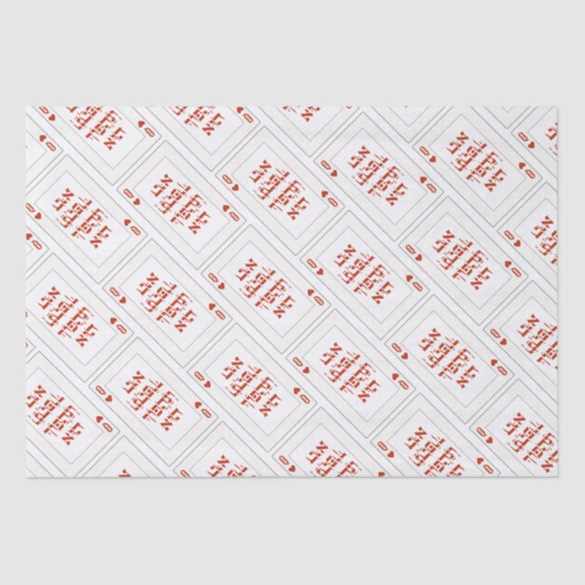 Papier Mousseline Hébreu personnalisé Venachafoch-hu Purim Mishloach (Recto)