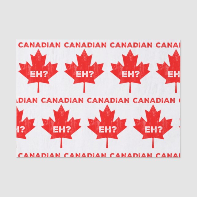 Papier Mousseline Hein canadien ? Feuille d'érable (Recto)