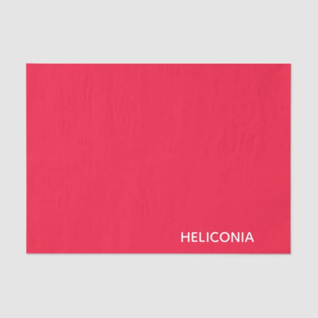 Papier Mousseline Heliconia red color (Recto)