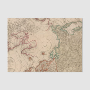 Papier Mousseline Hémisphère nord, arctique