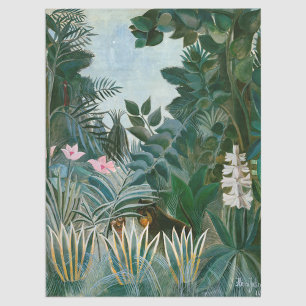 Papier Mousseline Henri Rousseau - La jungle équatoriale
