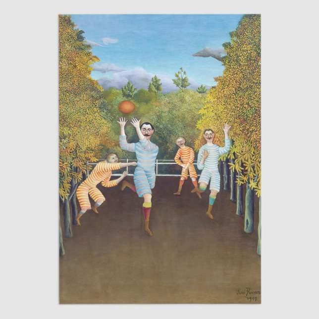 Papier Mousseline Henri Rousseau - Les joueurs de football (Créateur téléchargé)