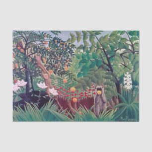 Papier Mousseline Henri Rousseau - Paysage Exotique