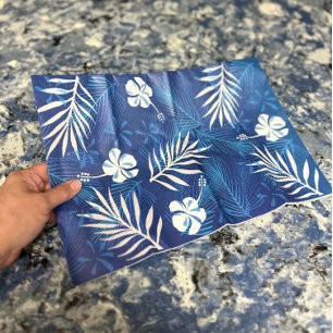 Papier Mousseline Hibiscus à Feuille Tropicale Botanique d'Hawaï