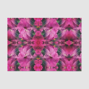 Papier Mousseline Hibiscus rose Fleur Art Abstrait