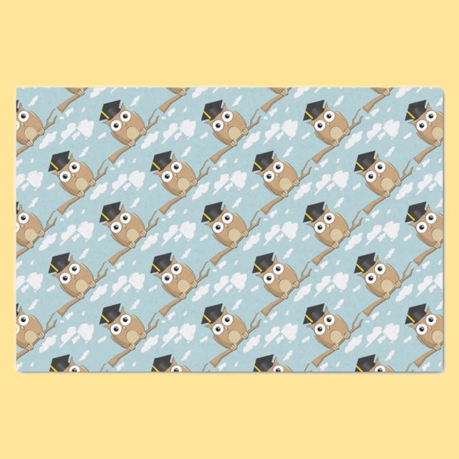 Papier Mousseline Hibou diplômé (Créateur téléchargé)