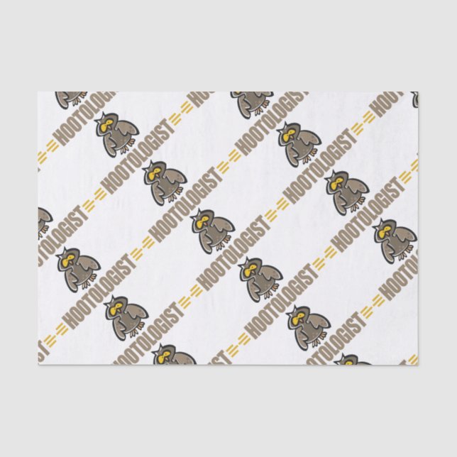 Papier Mousseline Hibou drôle (Recto)