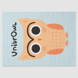 Papier Mousseline Hiérarchie unibrow  Drôle de la chouette des sourc