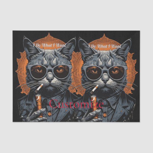 Papier Mousseline Hip Cat cool Thunder_Cove (Recto)