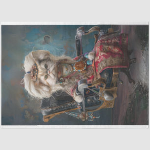 Papier Mousseline Hippie Chic Chat Découpage