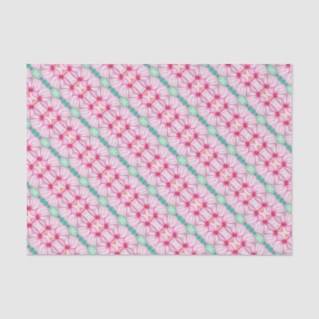 Papier Mousseline Hippie colorée Chic Motif Abstrait (Recto)