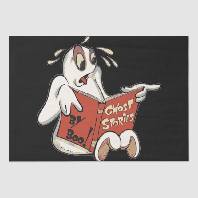 Papier Mousseline Histoires fantômes Papier Tissu Halloween (Recto)