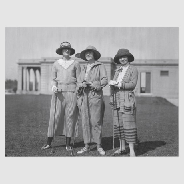 Papier Mousseline Hitting the Links in Style : 1923 (Recto)