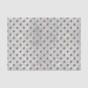 Papier Mousseline Hiver Holly Berry Motif Tissu Papier papier