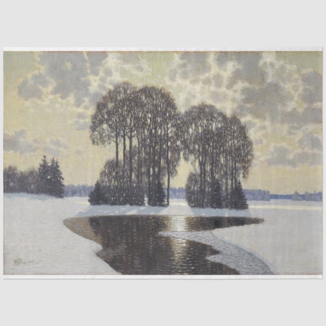 Papier Mousseline Hiver (par Vilhelms Purvitis) (Recto)