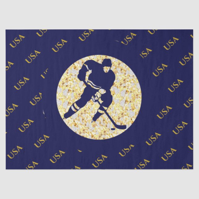 PAPIER MOUSSELINE HOCKEY SUR GLACE  (Recto)