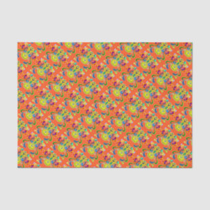 Papier Mousseline holiES - abstraite vache sainte heureuse + vos idé