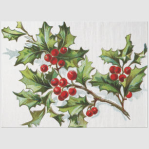 Papier Mousseline HollyBerries20150802