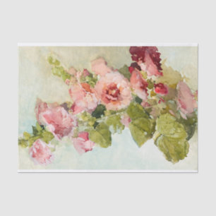 Papier Mousseline Hollyhocks par Franz Bischoff