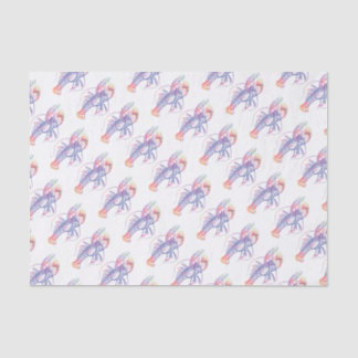 Papier Mousseline Homard multicolore lumineux