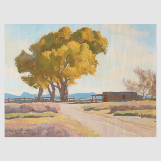 Papier Mousseline Homestead par Maynard Dixon (Recto)