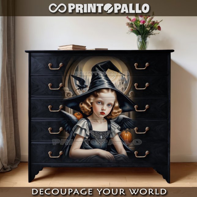 Papier Mousseline hommage Tamara De Lempicka - La sorcière (Créateur téléchargé)