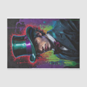Papier Mousseline Homme en haut Chapeau 3 Surreal Pop Art Découpage
