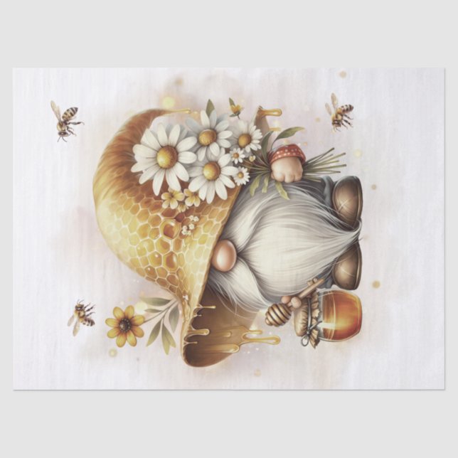 Papier Mousseline Honeypeb Gnome (Recto)