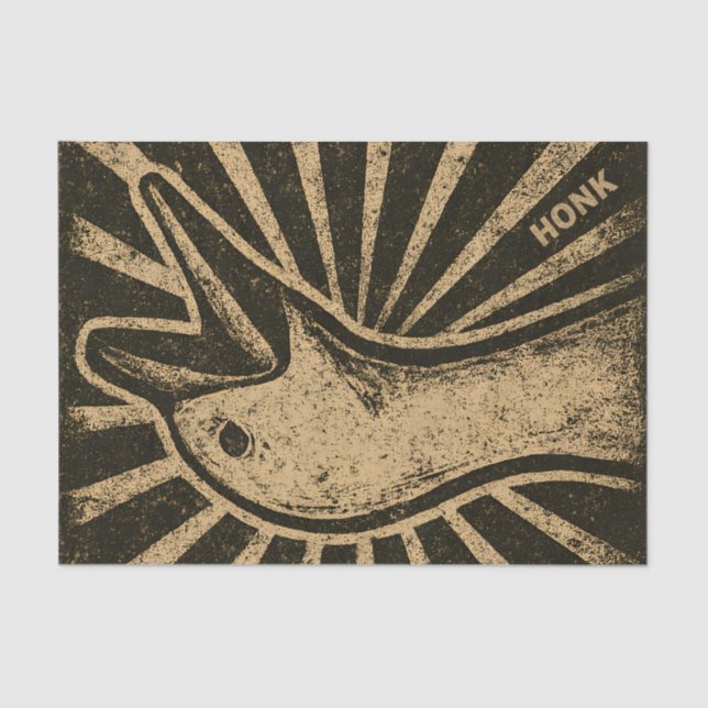 Papier Mousseline Honk Goose Funny Duck Chicken Mème (Recto)