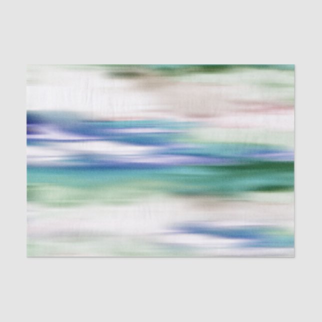 Papier Mousseline Horizon Turquoise (Recto)