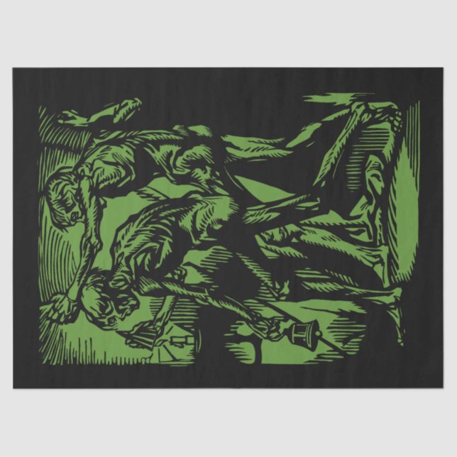 Papier Mousseline Horreurs sans fin des mineurs morts pour Halloween (Recto)