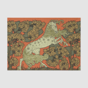 Papier Mousseline Horse Arts médiévaux Artisanat Art Nouveau