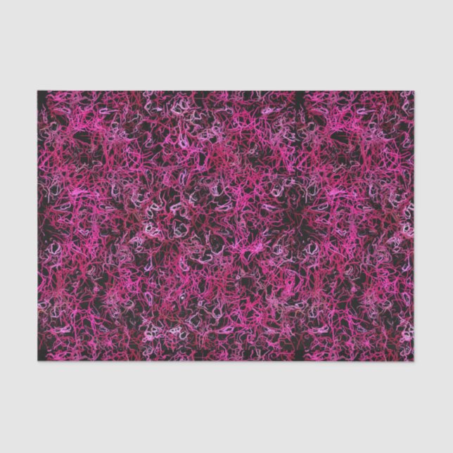 Papier Mousseline Hot Pink and Black (Recto)