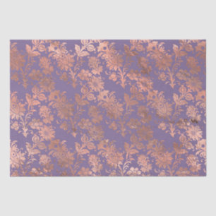 Papier Mousseline Huile d'or Rose glamour et florale de lavande