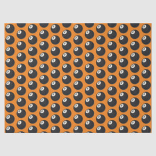 Papier Mousseline Huit boules Y2K Snooker 90s Orange