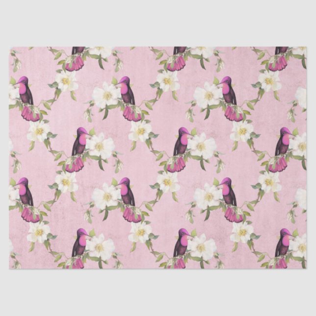 Papier Mousseline Humming Birds Series Design Dix-sept (Recto)