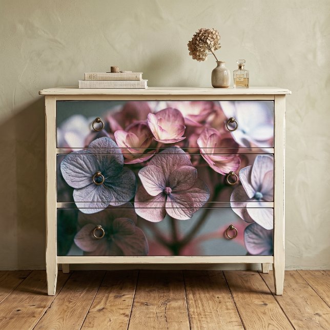 Papier Mousseline Hydrangea Découpage Mauve Rose Poussiéreuse Humeur (Créateur téléchargé)